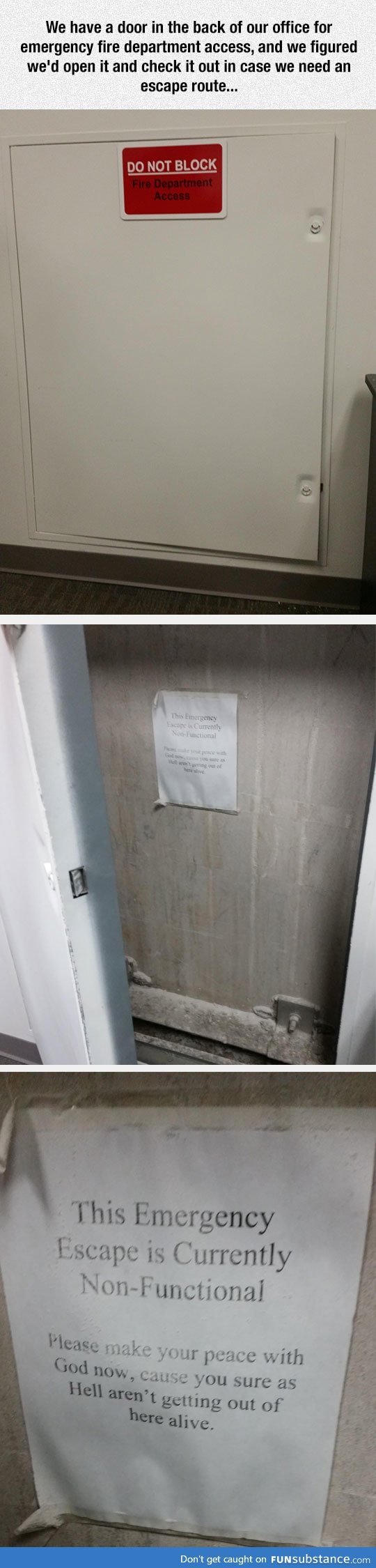 My Work's Emergency Access Door