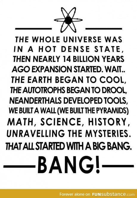 This is the big bang theory