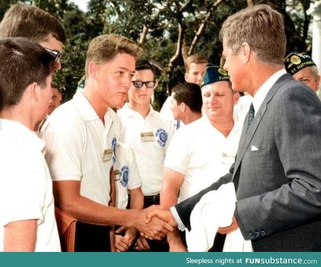 Bill Clinton meeting JFK