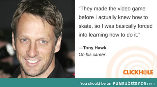 Tony hawk on his career