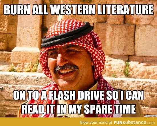 As an Arab, I exploded... With laughter