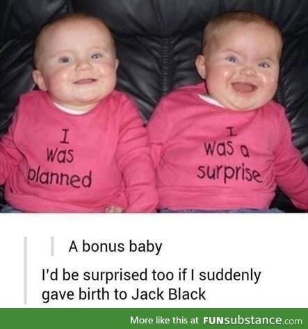 Congratulations, it's Jack Black!