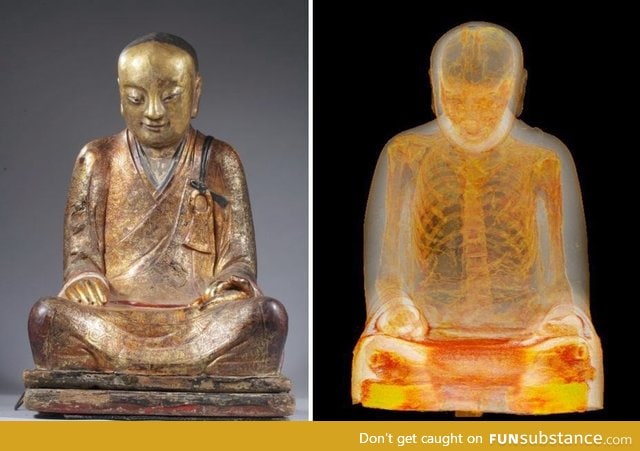 CT Scan of 1,000-Year-Old Buddha Sculpture Reveals Mummified Monk Hidden Inside