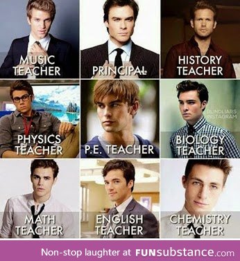 OMG. IMAGINE. THESE WERE OUR TEACHERS. THAT'S IT. IM DYING. XD