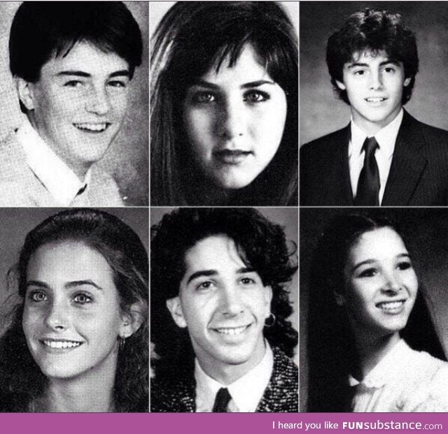 The cast of Friends before they were the cast of Friends.