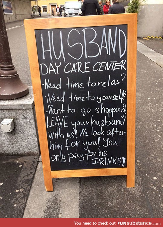 Husband day care center