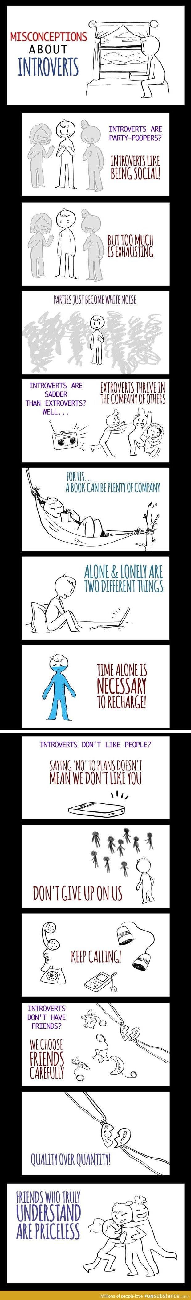 Misconceptions about introverts