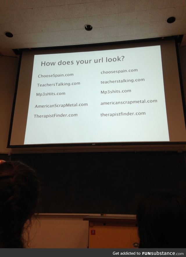 My professor gets the internet