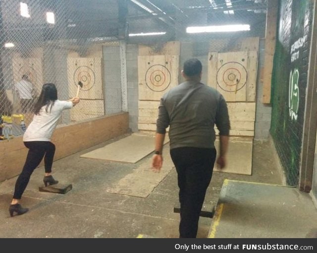 Axe throwing is Canada's sport now