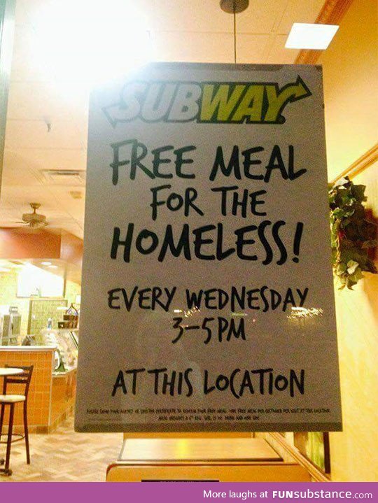 Subway doing the right thing
