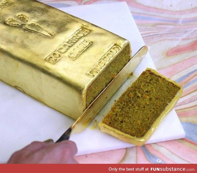 Gold karat cake