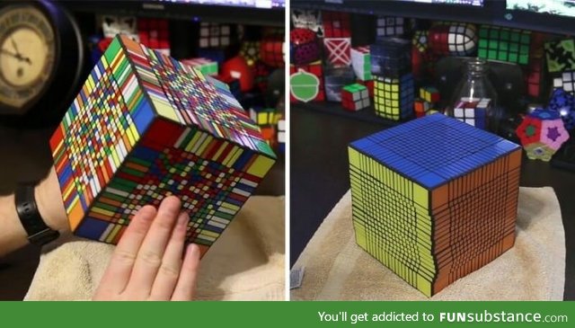 Meet the 17x17x17 Rubik's Cube.    World record 7.5 Hours!
