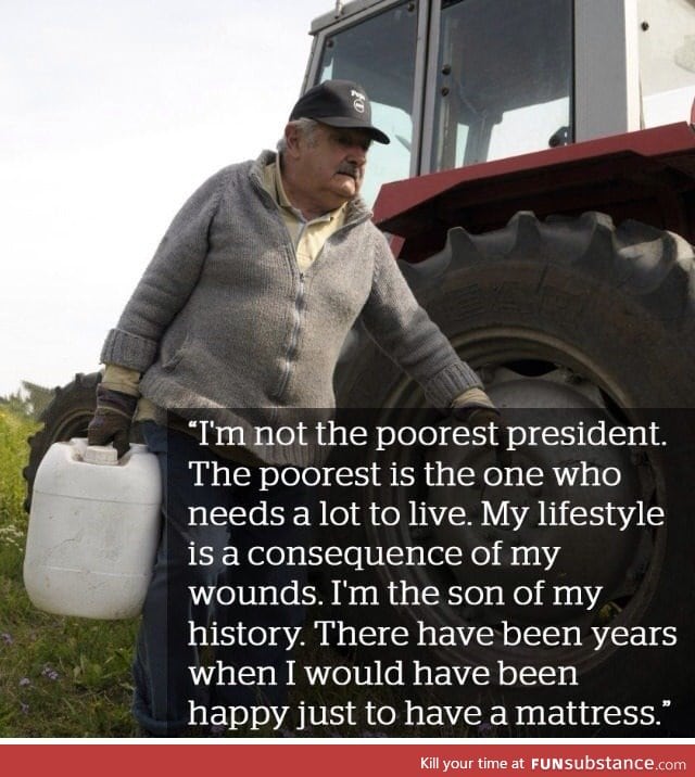 Jose Mujica is the poorest president in the world