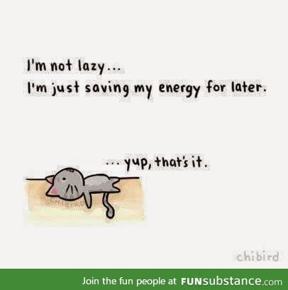 Saving energy :)