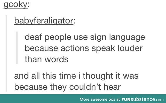 Deaf people