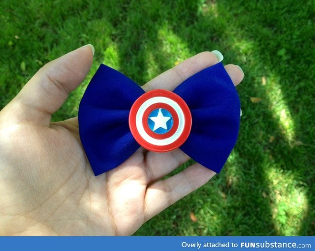 Didn't have an Avengers shirt to wear so I made this bow instead