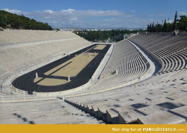 This stadium is 2,578 years old and seats 50,000 people. It's still in use