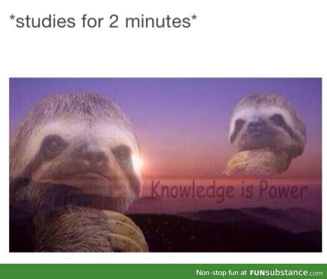 Finals are coming