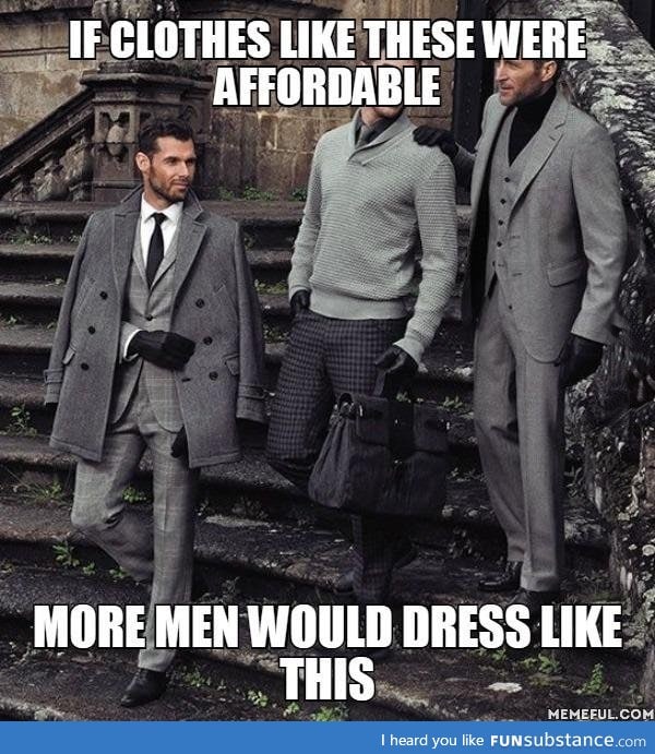 To be a gentleman costs!