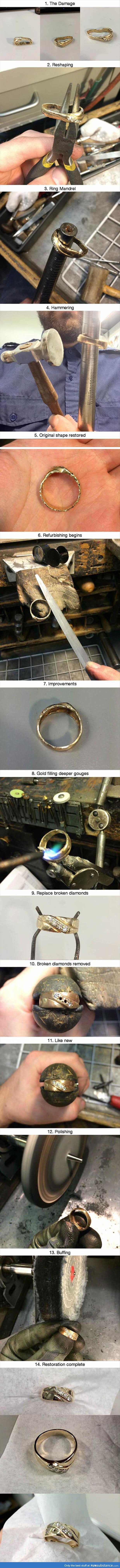 How to fix a wedding ring