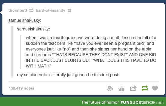 MATH. Not even once...