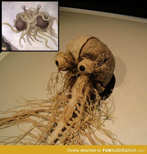 The human nervous system looks just like the flying spaghetti monster. Coincidence?