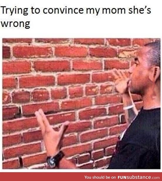 Convincing my mom
