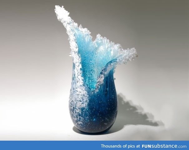 Ocean wave vase