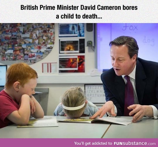 Mr. Cameron, please stop