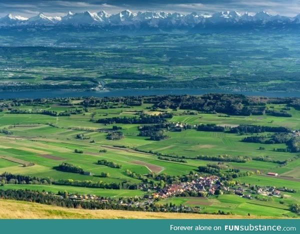 The vast expanse of Switzerland