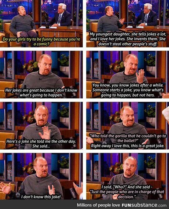 louis c k is like, the hippest