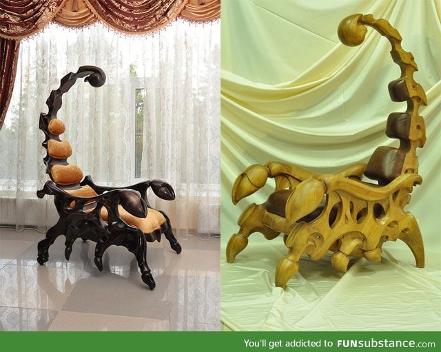 Wooden scorpion chairs