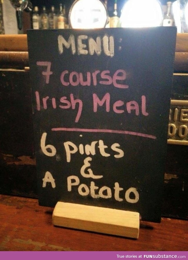 7 course irish meal