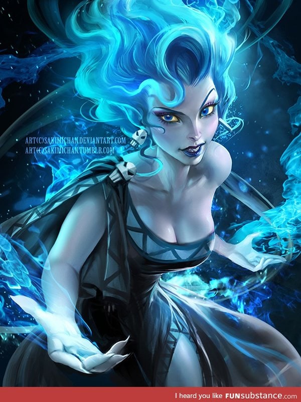 hades (from the Disney  Hercules movie) gender swapped!