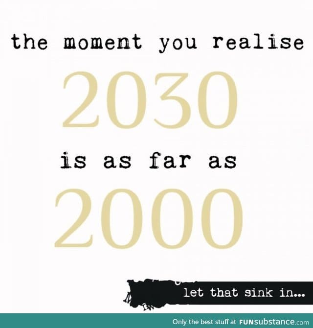 2030 is far away... As much as 2000