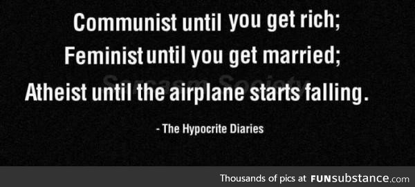 The hypocrite diaries
