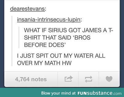 Sirius, my son you absolute ledge