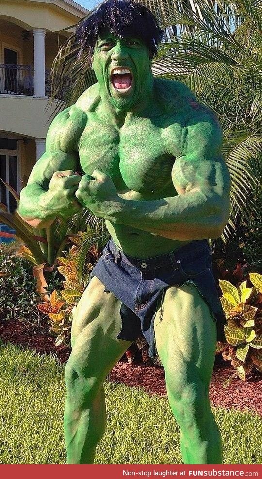 The Rock as The Hulk