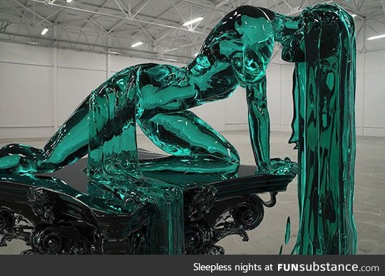 this is an ice sculpture, it's pretty cool, huh?