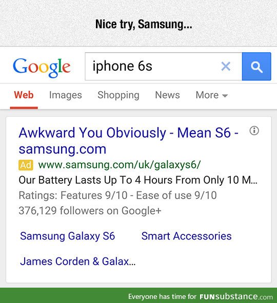 Sneaky samsung