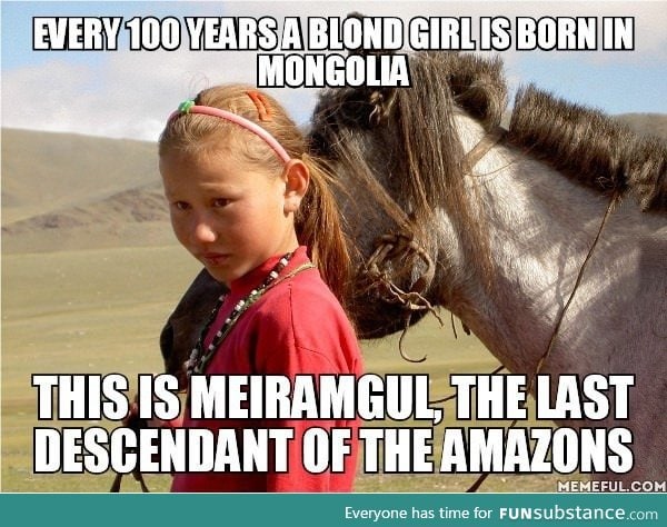 The last Amazon lives in Mongolia