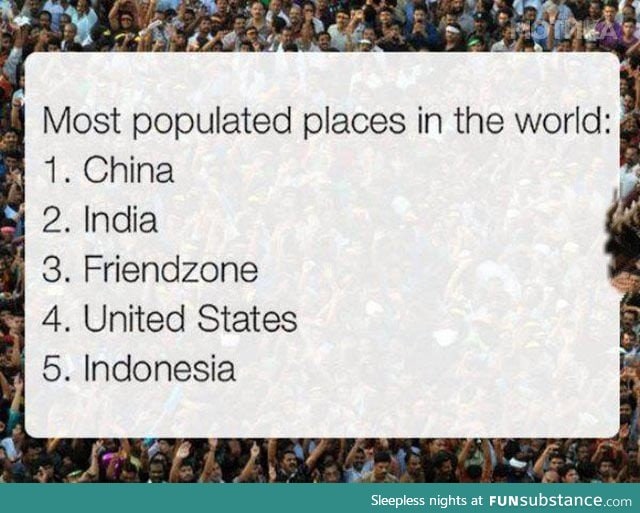 A lot of people live there
