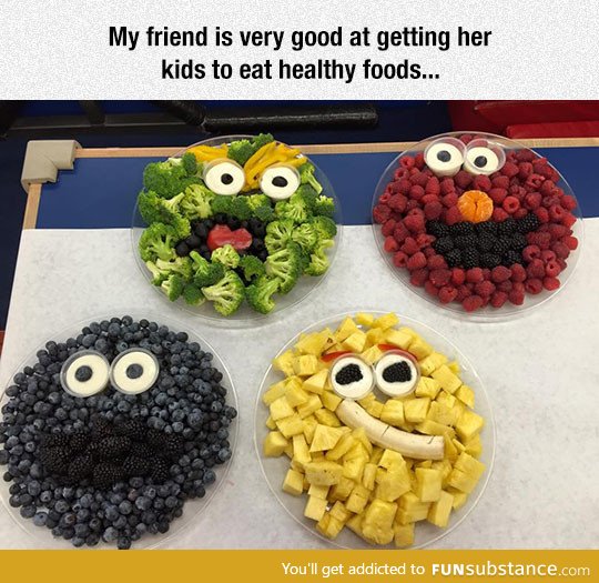 Sesame street fruit bowls