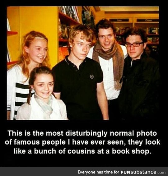 Game of thrones cast before they started filming