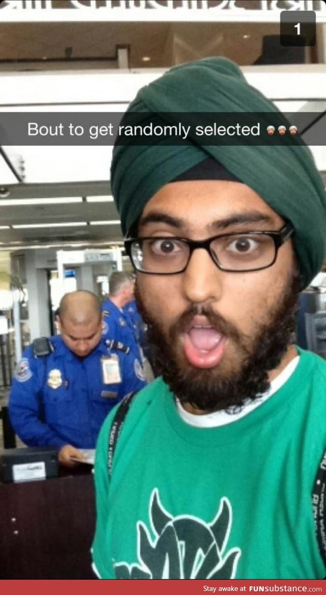 "Bout to get randomly selected"