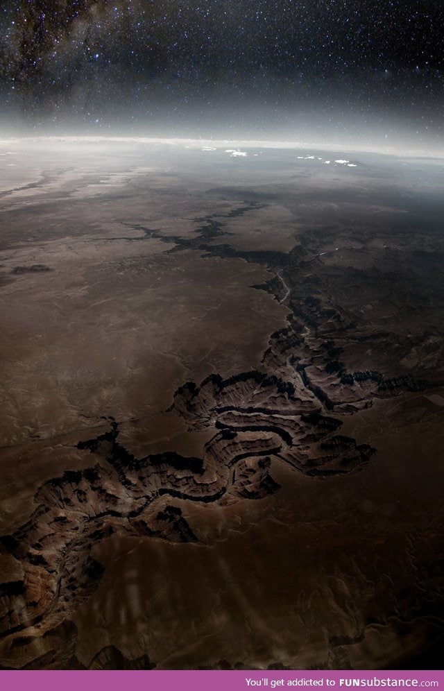 The Grand Canyon seen from space
