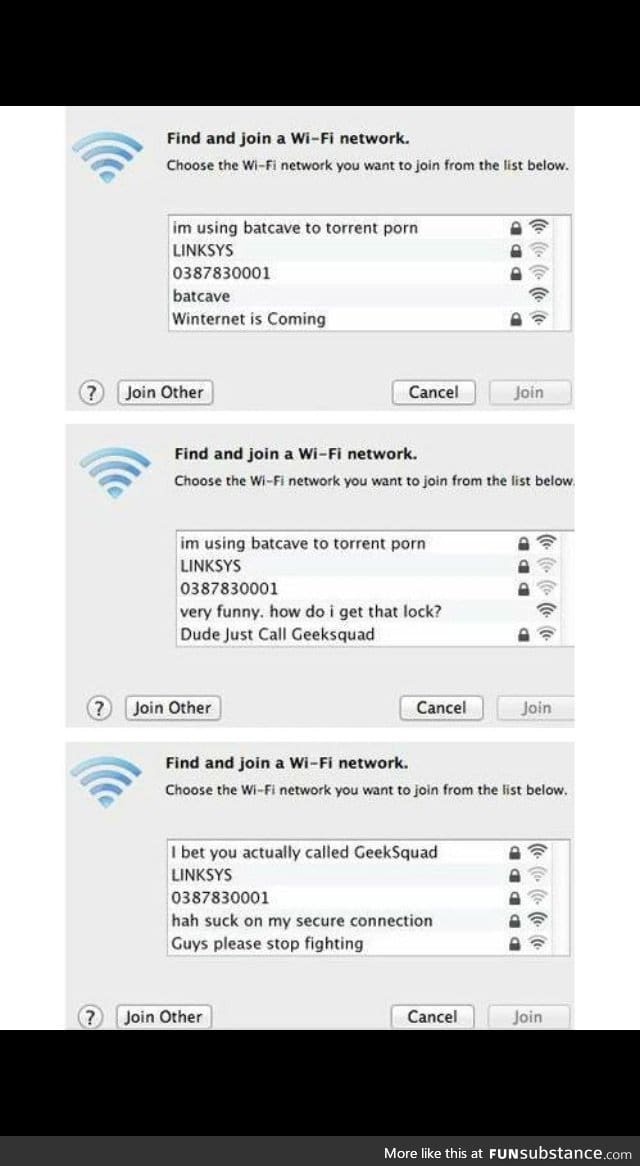 Wifi names are so amusing