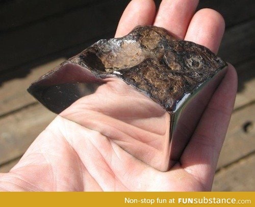 Cut and Polished Meteorite