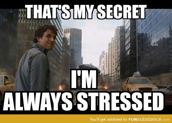 When people ask me why I'm not stressed about final exams