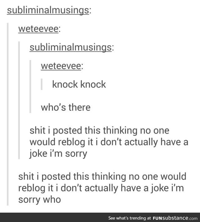 Knock knock
